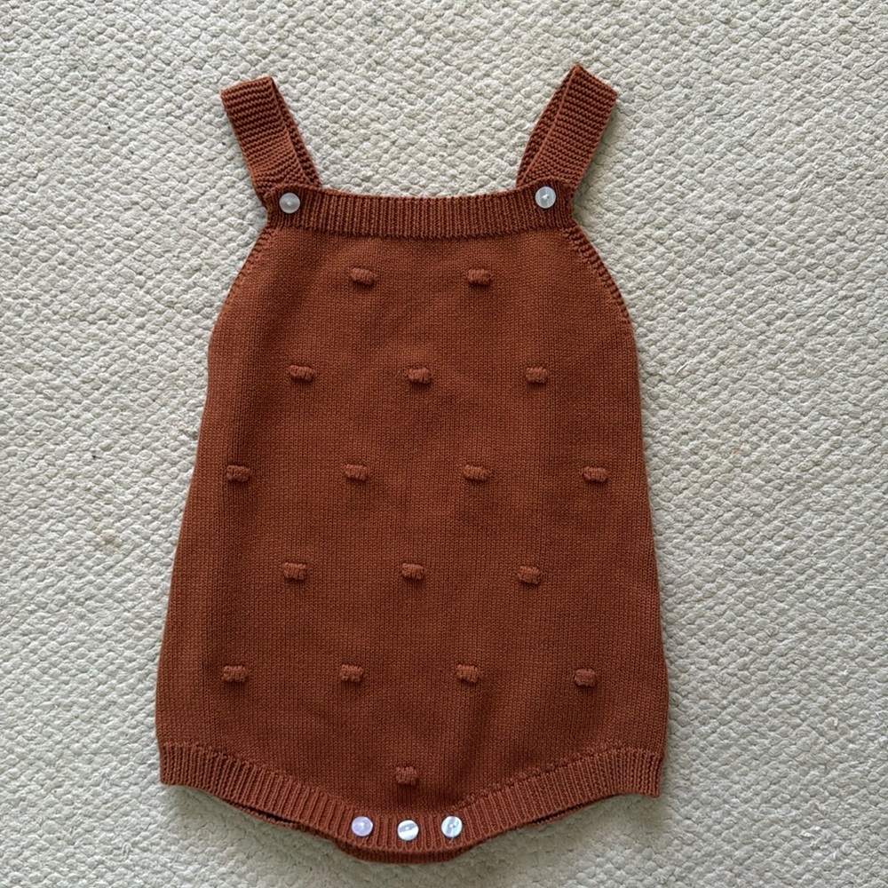 Rust Romper (no tags, size)